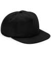 BB64N B64N Beechfield Organic Cotton Unstructured 5 Panel Cap Black colour image